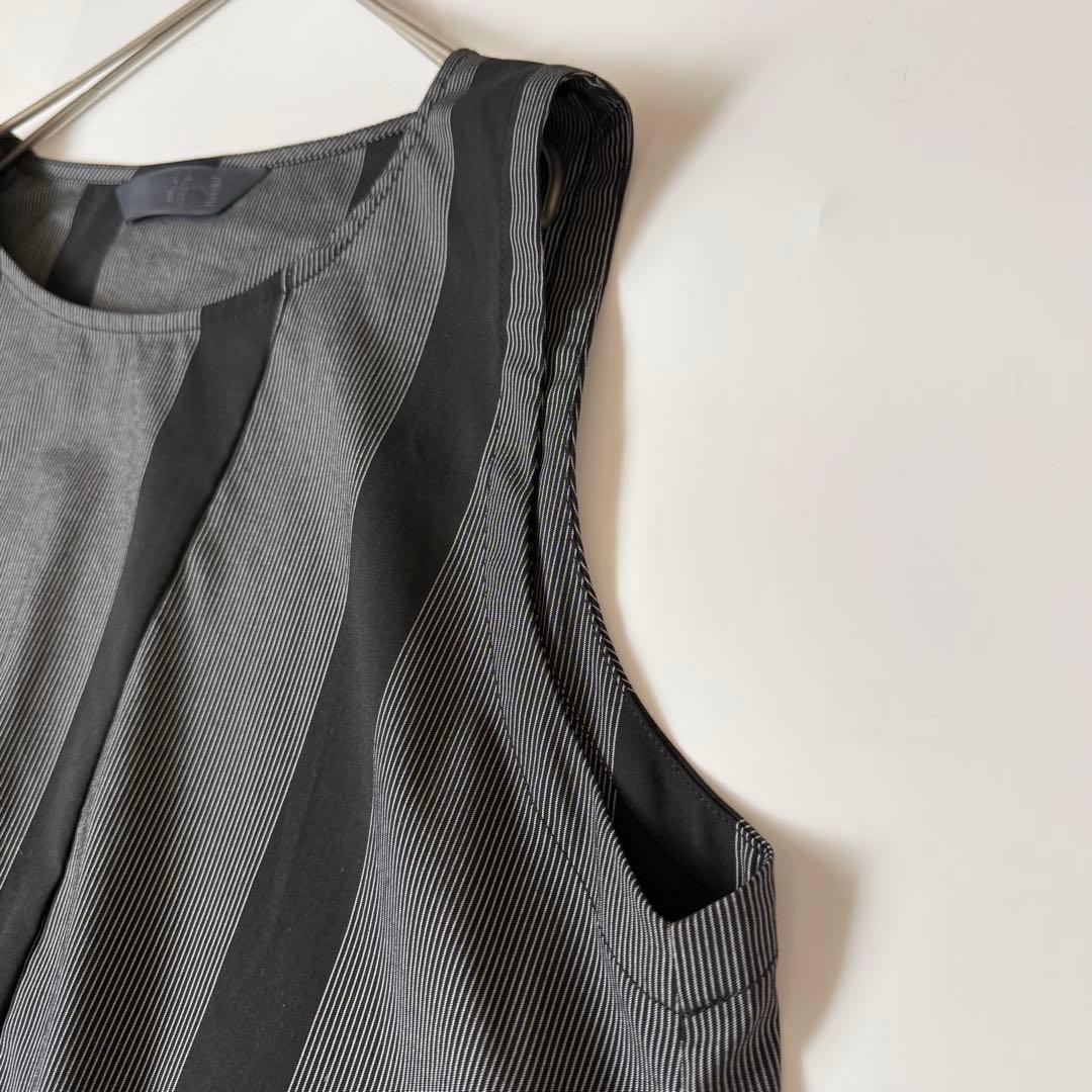 美品　センソユニコ 萌　バルーンワンピース　ロング　ジャンスカ　グレー　ブラック