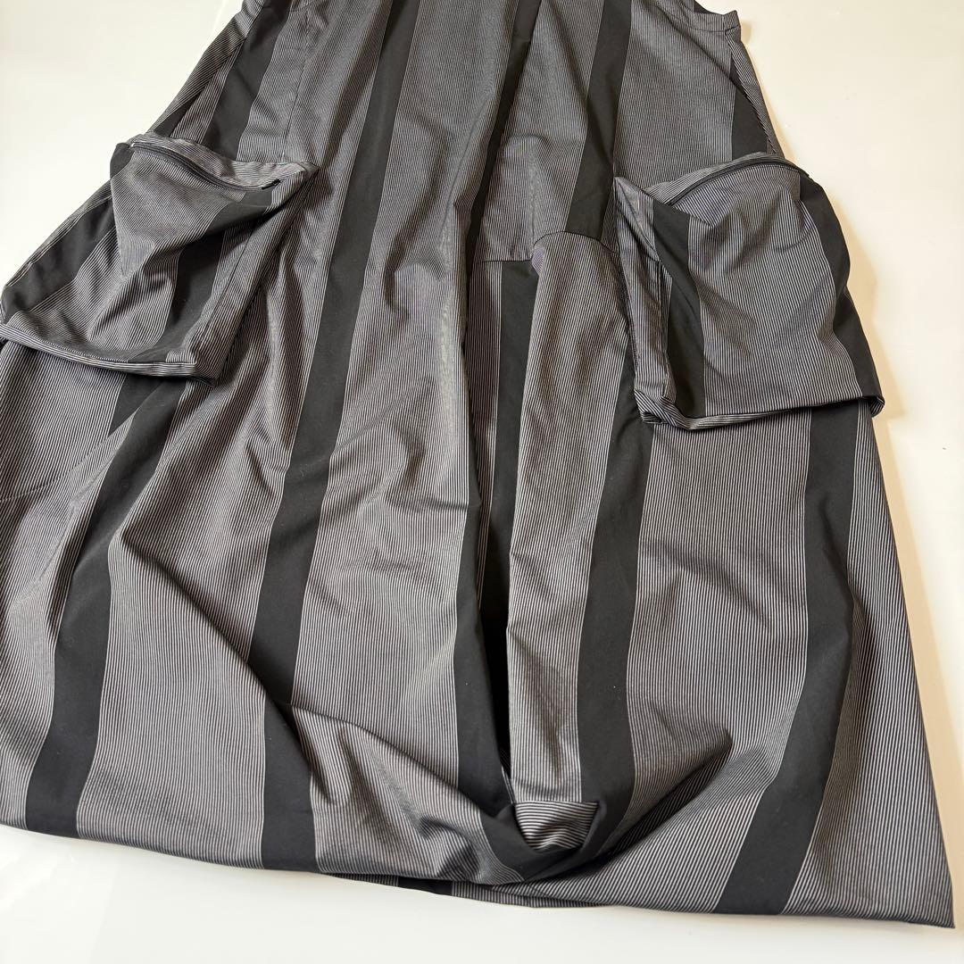 美品　センソユニコ 萌　バルーンワンピース　ロング　ジャンスカ　グレー　ブラック