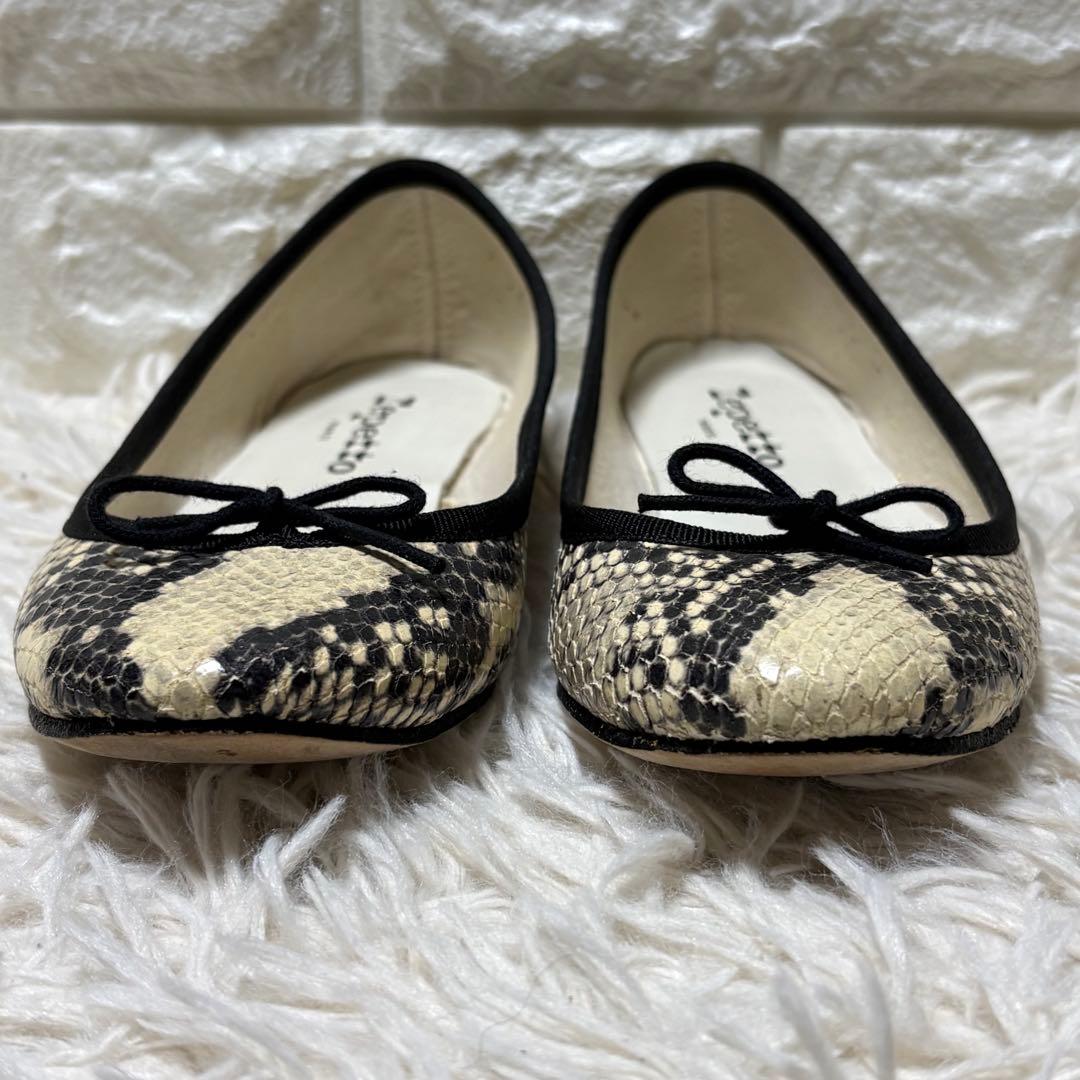 Repetto バレリーナシューズ パイソン柄サンドリオン フランス製 35