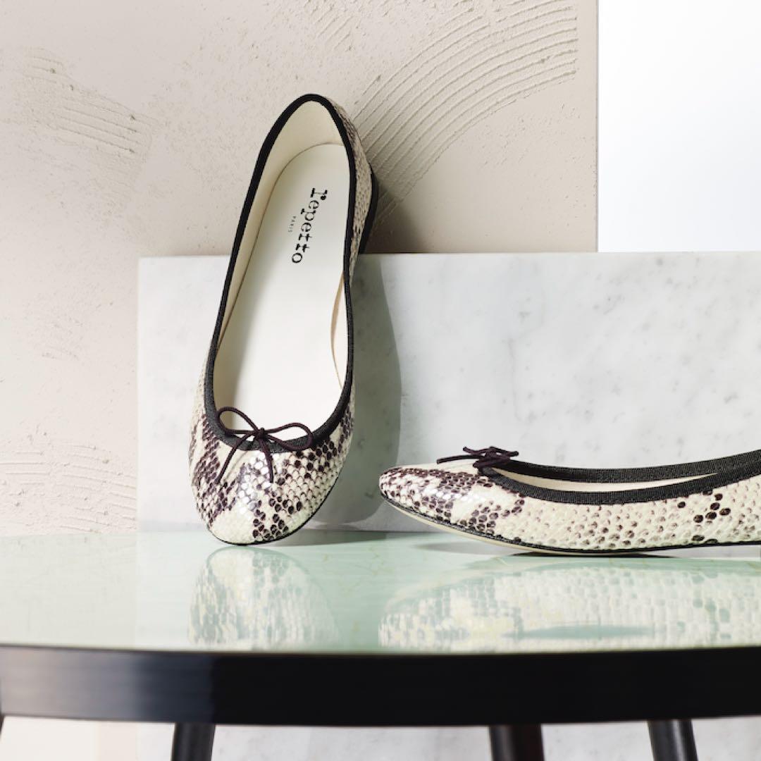 Repetto バレリーナシューズ パイソン柄サンドリオン フランス製 35