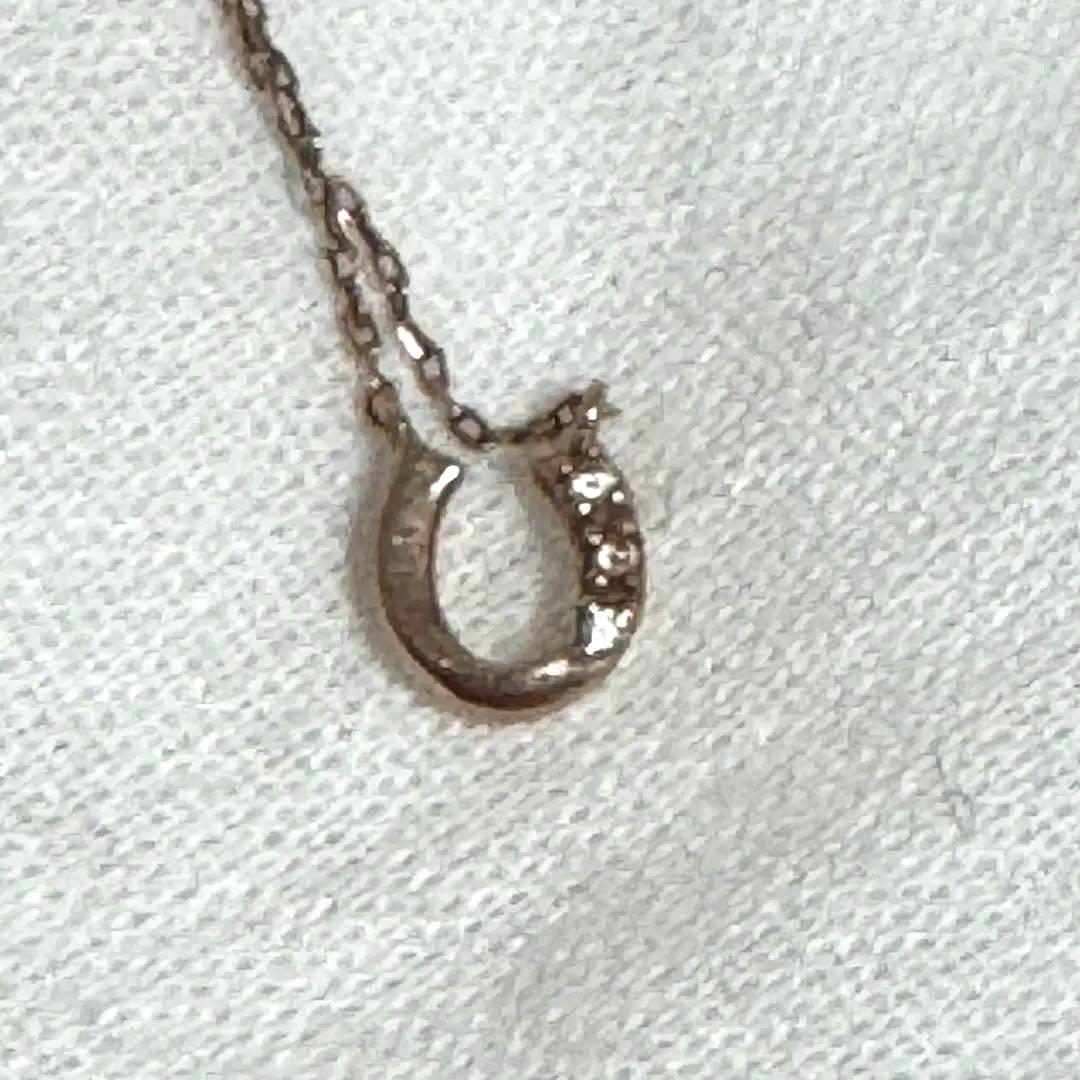 ち*ら様 ヴァンドーム青山　ダイヤモンド ネックレス　ピンクゴールド　ホースシュ