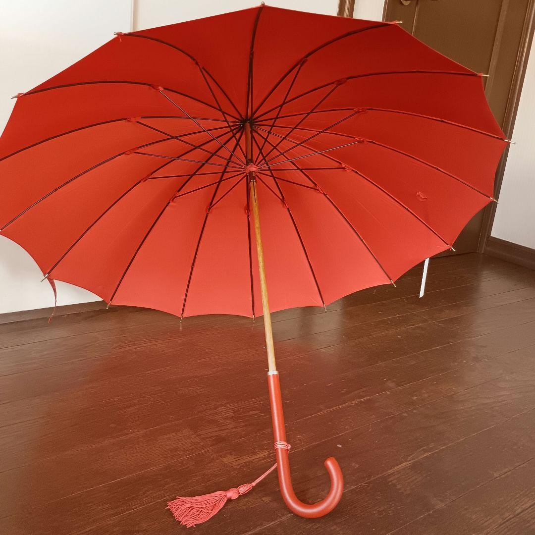 【未使用タグ付】皇室御用達　前原光榮商店　16本骨レディース長傘トラッドクラシコ