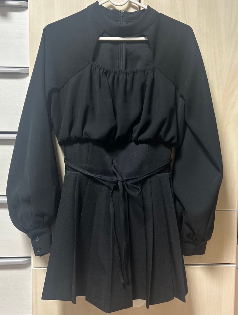 Darich ドッキングコルセットプリーツミニワンピース Freeサイズ