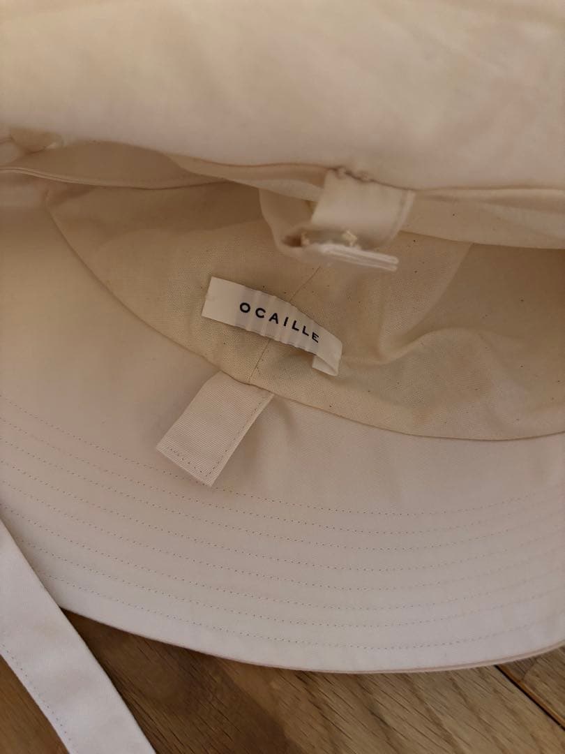 新品　ocaille オリジナルハット　アイボリー　オカイユ　帽子