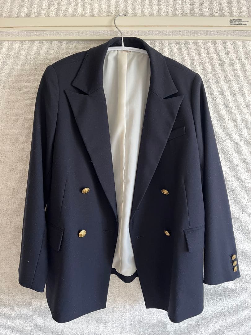 Mila Owen ミラオーウェン 金釦ダブルブレザーコンパクトジャケット