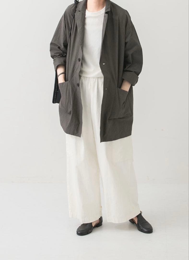 かぐれ　ユーティリティ　パンツ　ホワイト　イージーパンツ