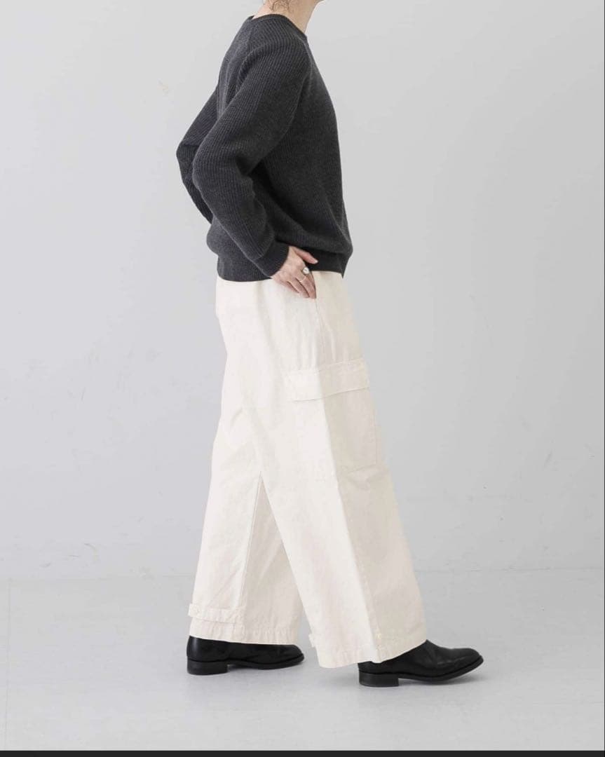 かぐれ　ユーティリティ　パンツ　ホワイト　イージーパンツ
