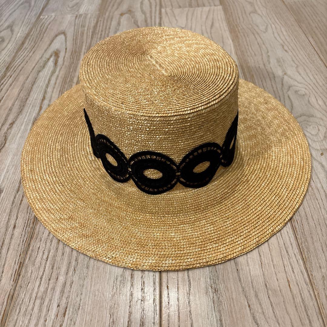 未使用UN3D. アンスリードストローハット 麦わら帽子