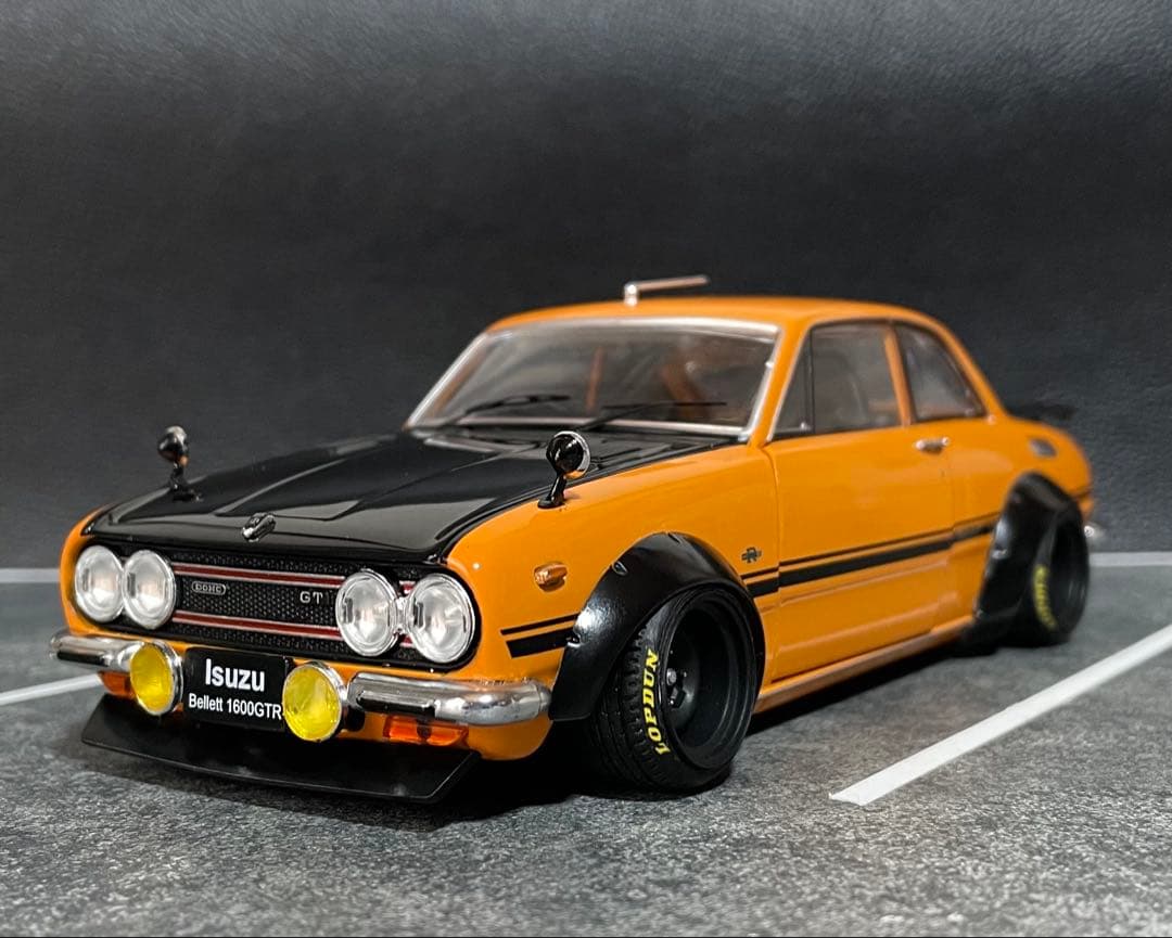 1/24 アシェット 国産名車 ISUZU ベレット GTR改 旧車 カスタム