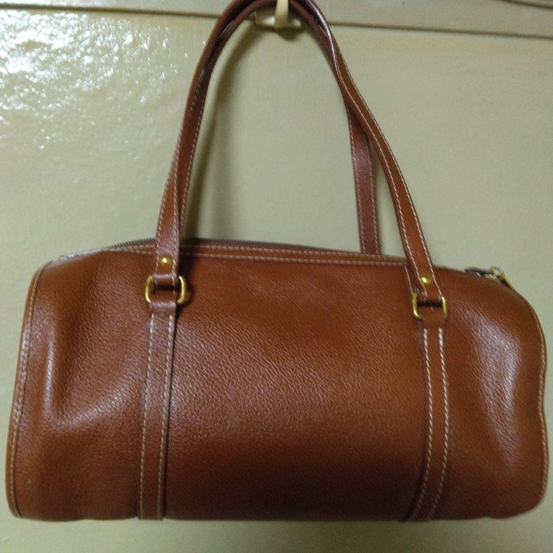 L*A様 美品！YSL ブラウンレザー ハンドバッグ！自宅保管品！