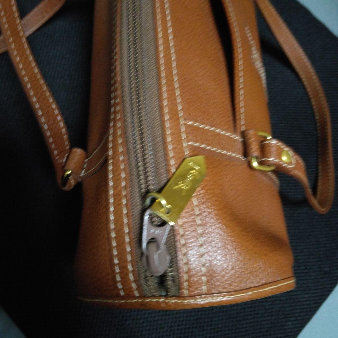 L*A様 美品！YSL ブラウンレザー ハンドバッグ！自宅保管品！