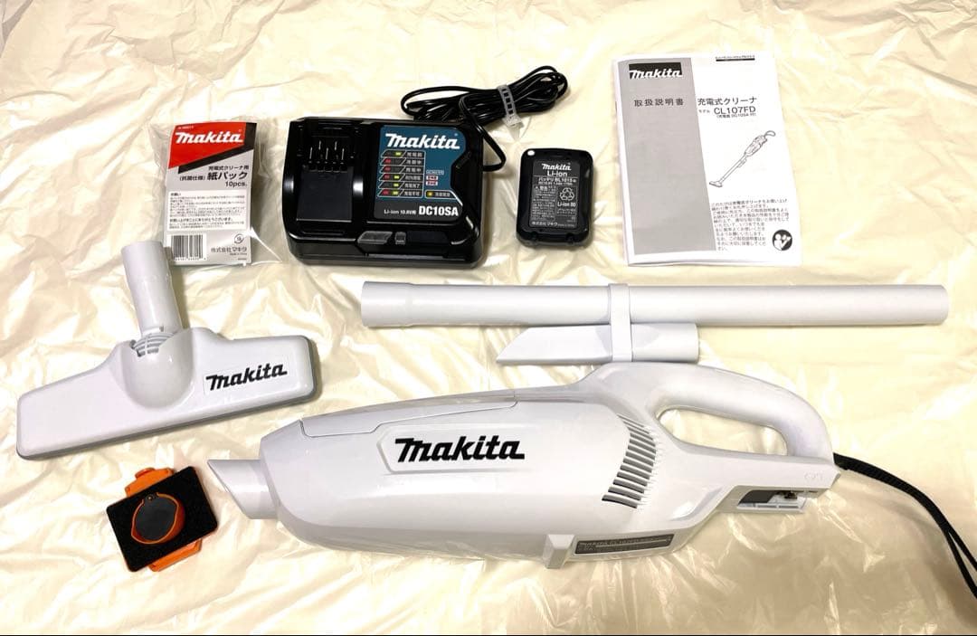 マキタ■美品 コードレス掃除機 純正バッテリー CL107FD SHW