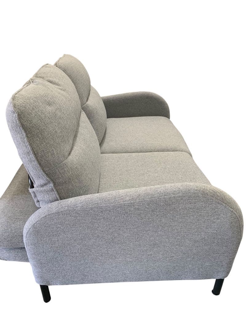 ★プロフ必読 カウチソファにもなるソファベッド 2人掛け (XL01 GY