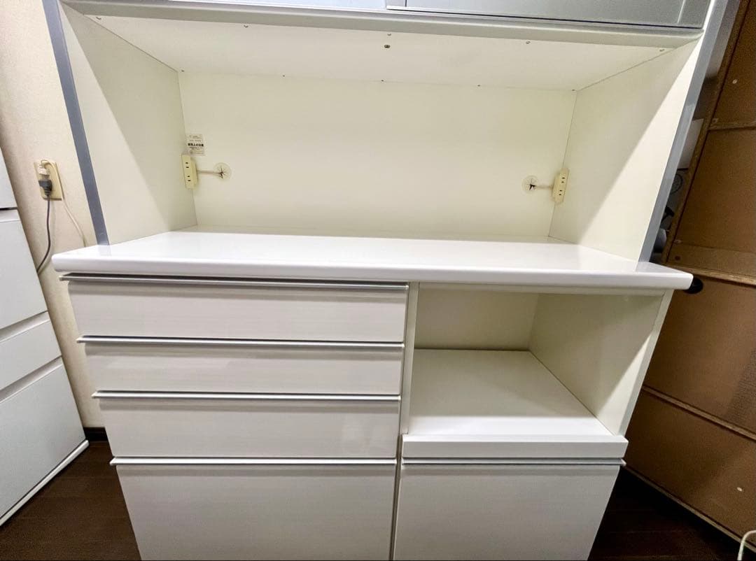 【美品・ソフトクローズ付き】キッチンラック 幅128.5cm 高さ205cm