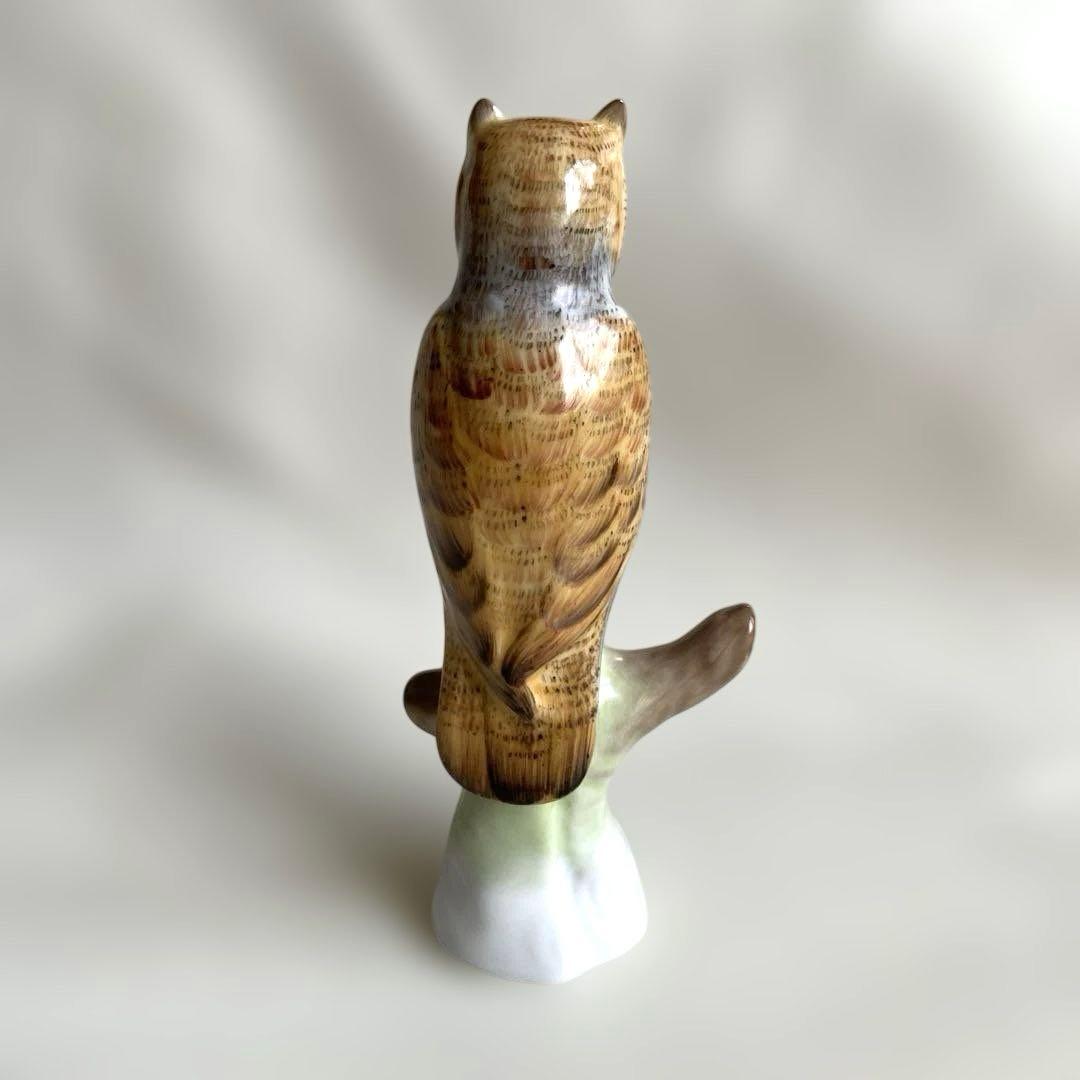 ruiX ヘレンド 梟ふくろう 磁器製フクロウ 置物 飾り物 ハンガリー