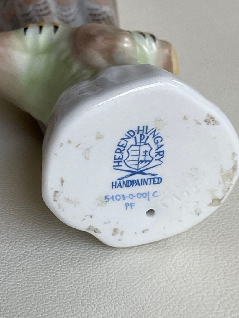 ruiX ヘレンド 梟ふくろう 磁器製フクロウ 置物 飾り物 ハンガリー