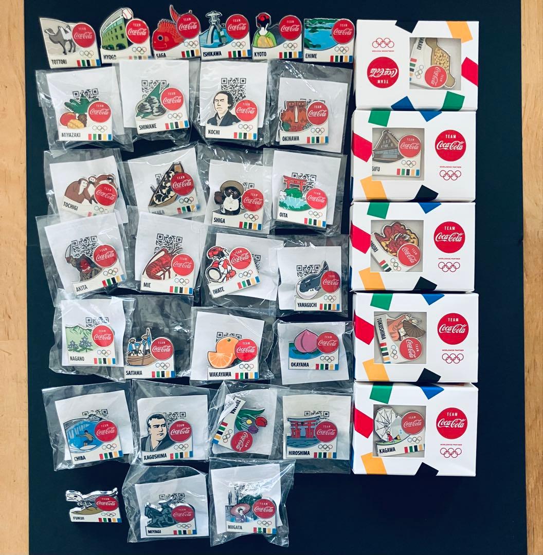 東京オリンピック2020コカコーラデイピン DAY7 都道府県ピン 34個