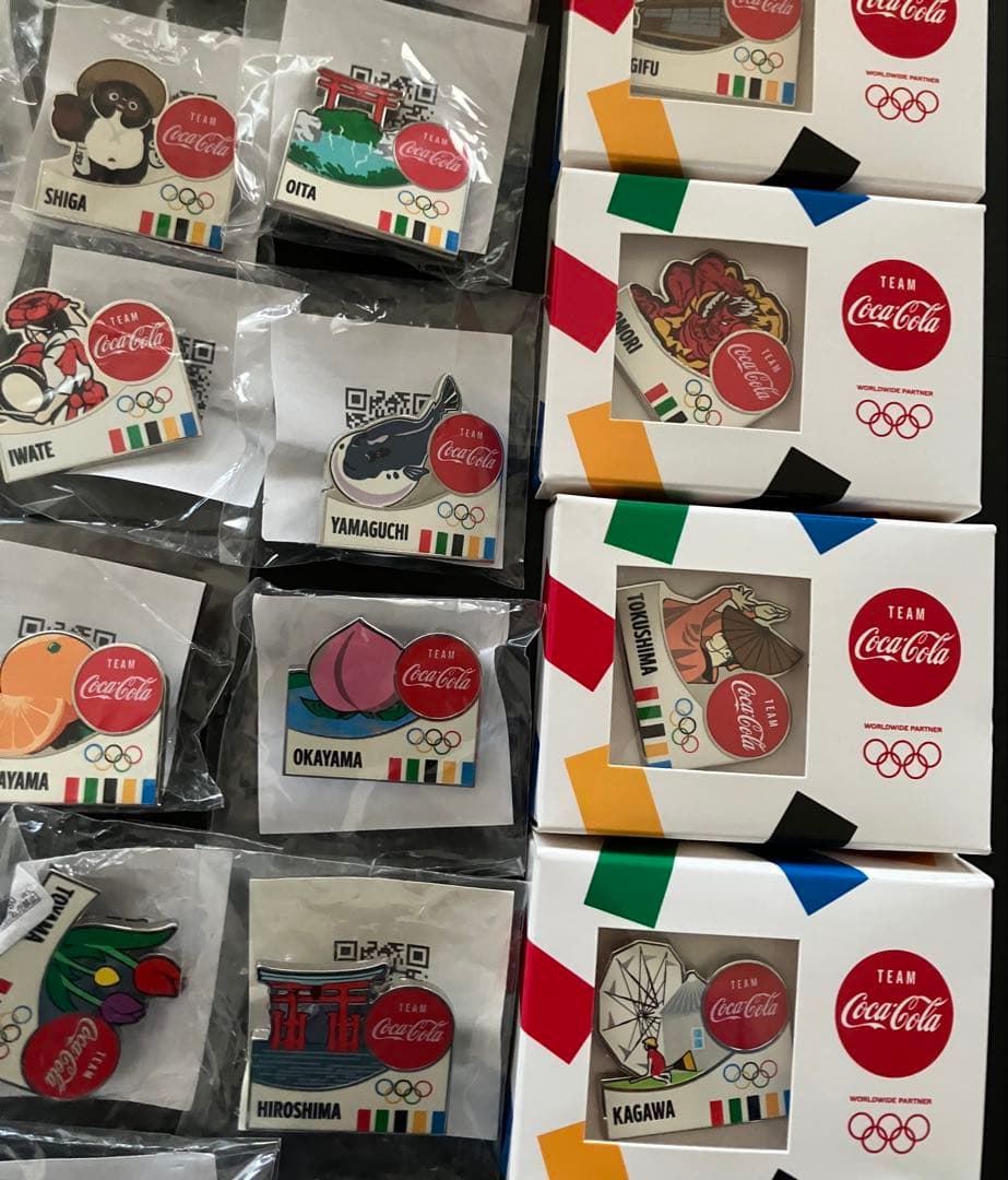 東京オリンピック2020コカコーラデイピン DAY7 都道府県ピン 34個