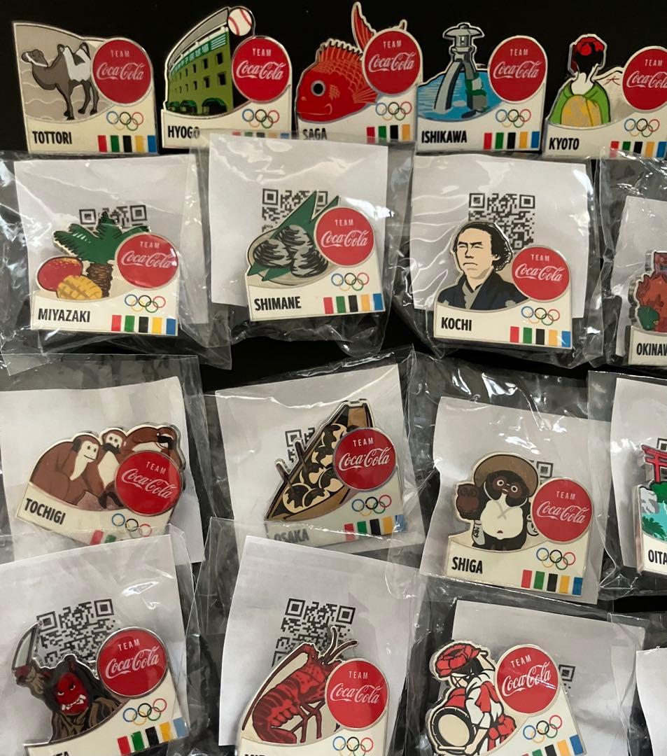 東京オリンピック2020コカコーラデイピン DAY7 都道府県ピン 34個