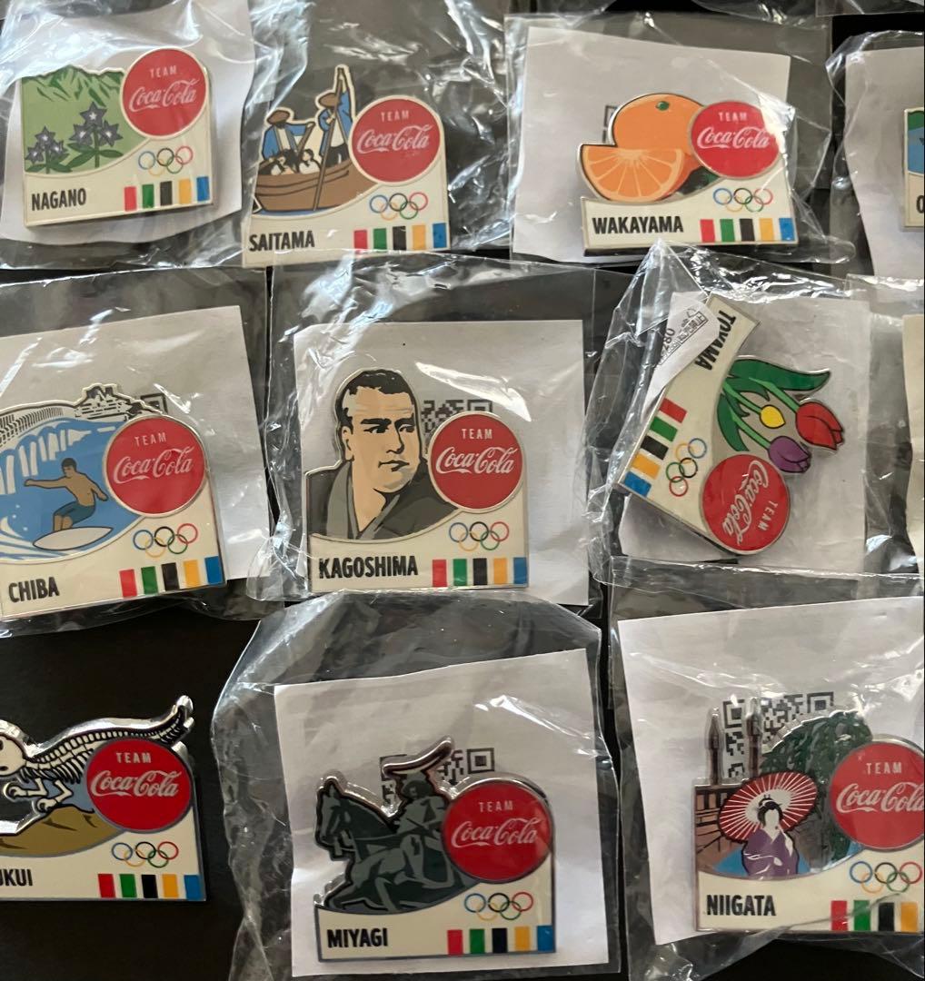 東京オリンピック2020コカコーラデイピン DAY7 都道府県ピン 34個