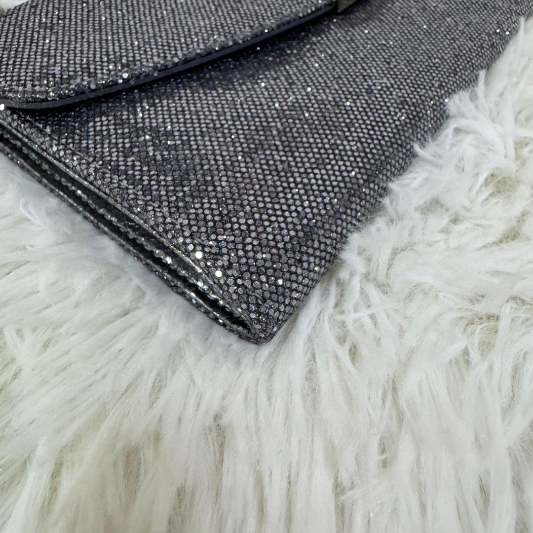 JIMMY CHOO 2way ギャラ付 スパンコール クラッチバッグ