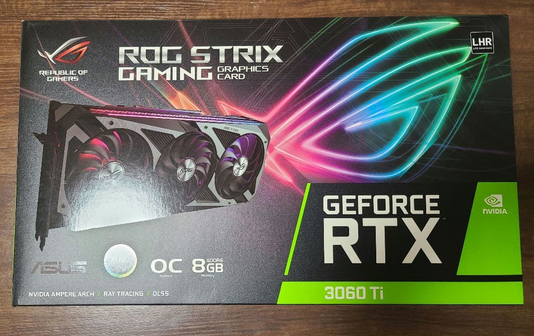 グラフィックボード・グラボ・ビデオカード ROG-STRIX-RTX3060TI-O8G-V2-GAMING