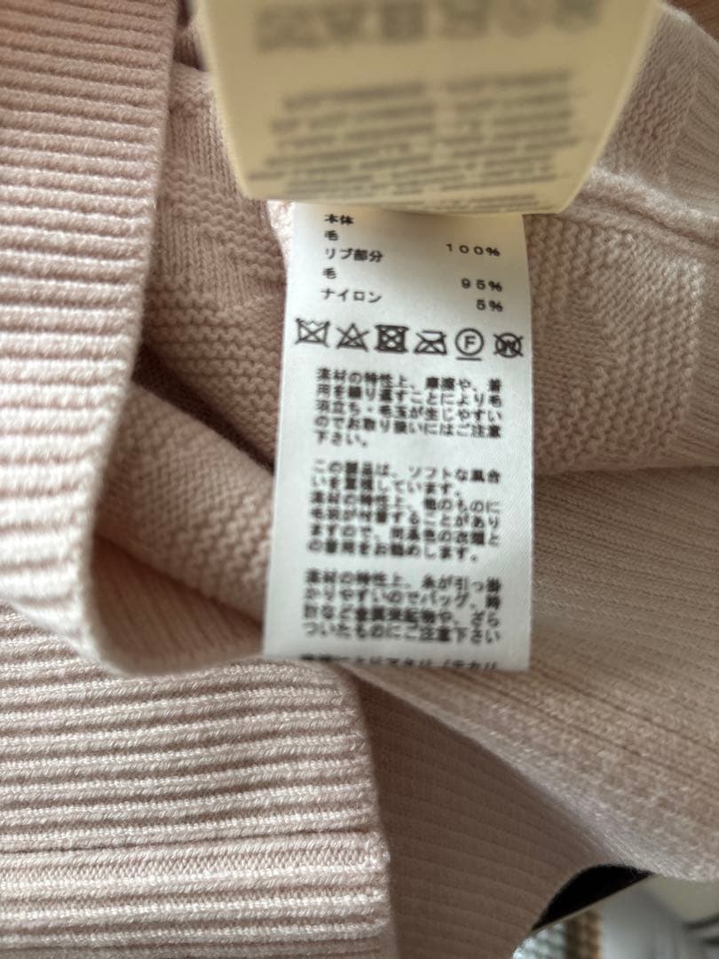 エルメスワンピースVネック 半袖ニット