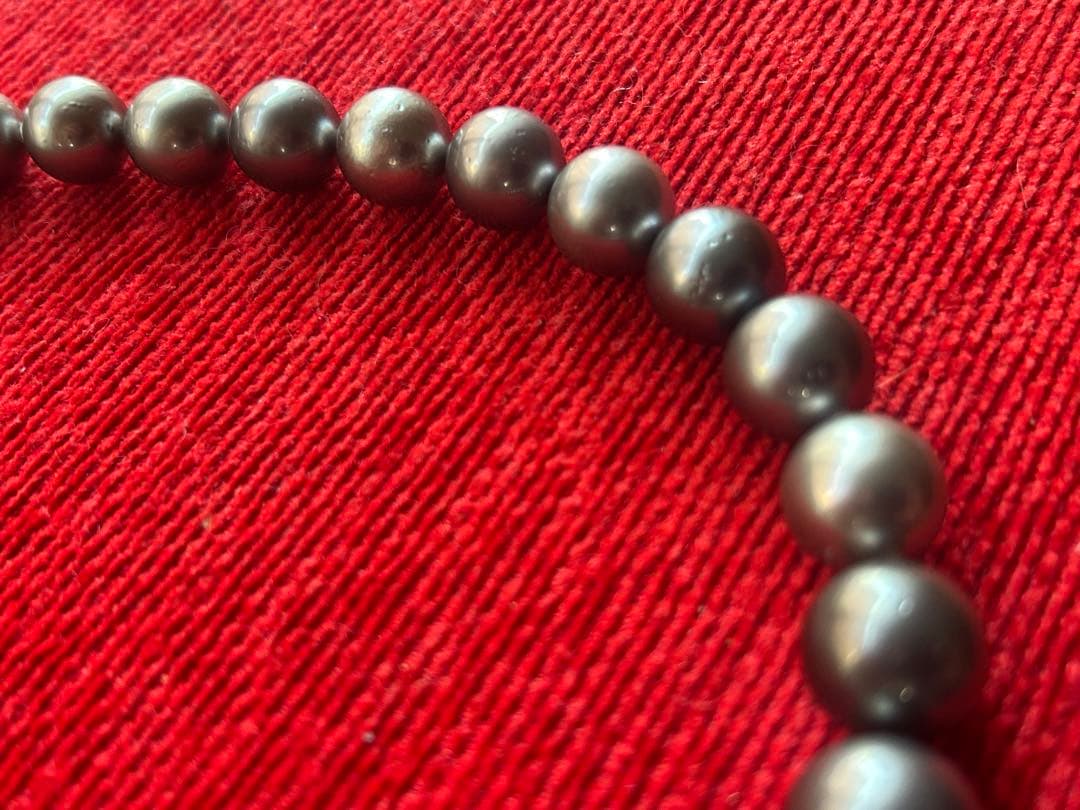 SPICA 黒真珠ネックレス＆イヤリングセット　WGK14