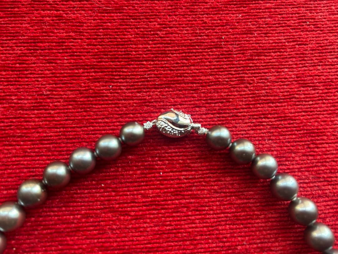 SPICA 黒真珠ネックレス＆イヤリングセット　WGK14