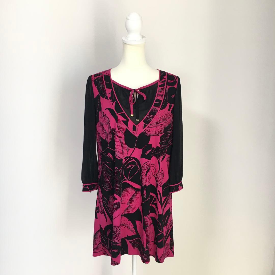 美品　LEONARD レオナール　カンカン　ストレッチ　チュニック　42