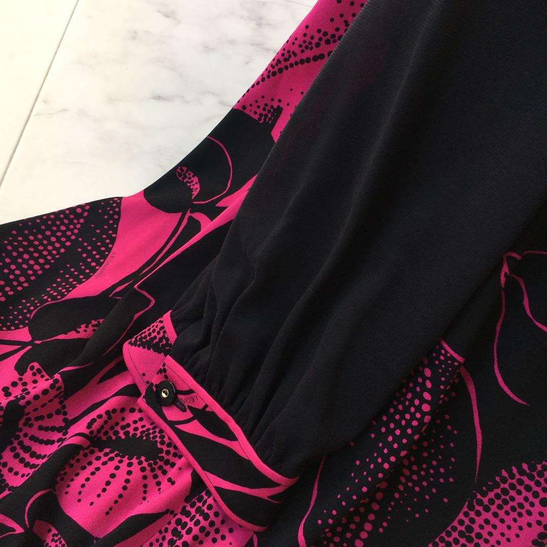 美品　LEONARD レオナール　カンカン　ストレッチ　チュニック　42