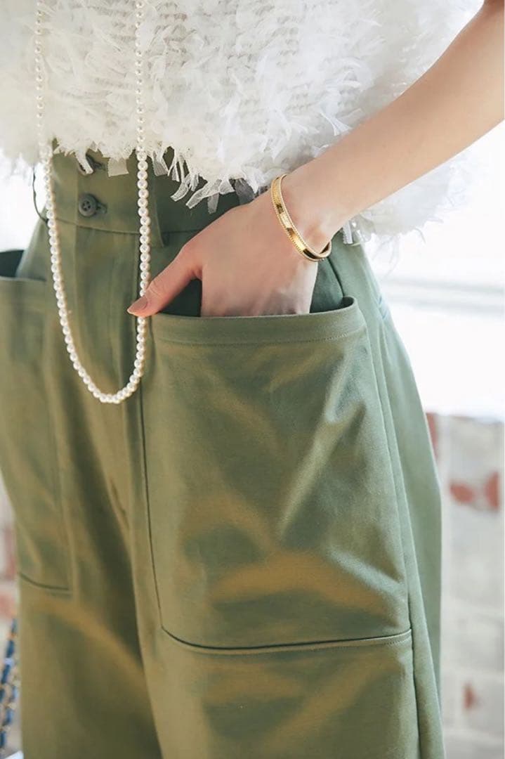 SEVEN TEN セブンテン 2WAYパラシュートパンツ (カーキ) 新品