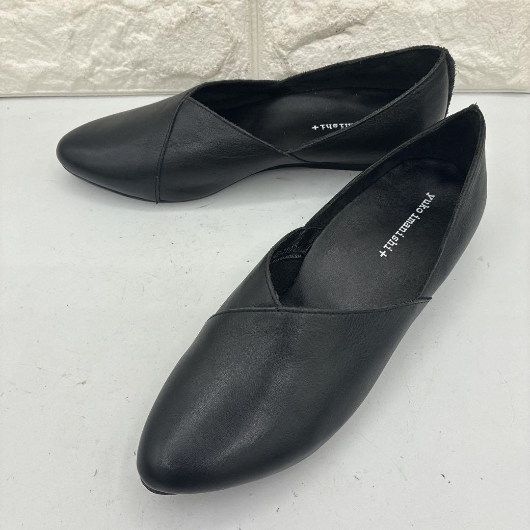 【美品】ユウコイマニシプラス IBUKI Vカット スリッポン 35 黒