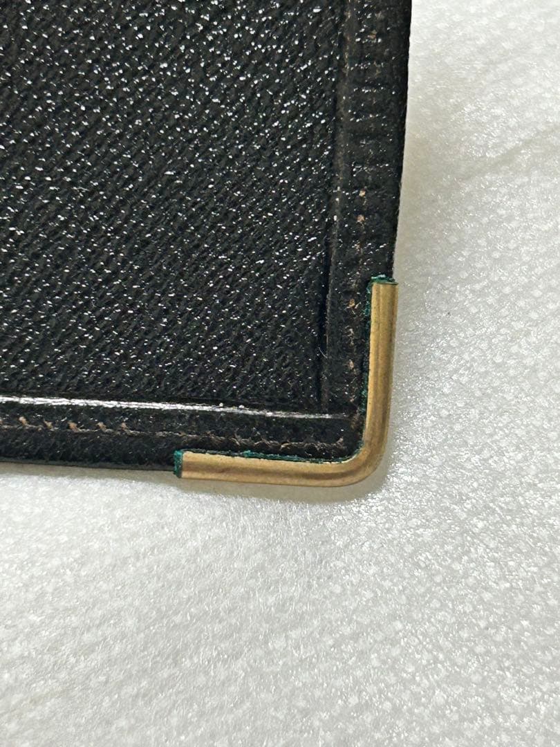 Smythson 黒 レザー 名刺入れ