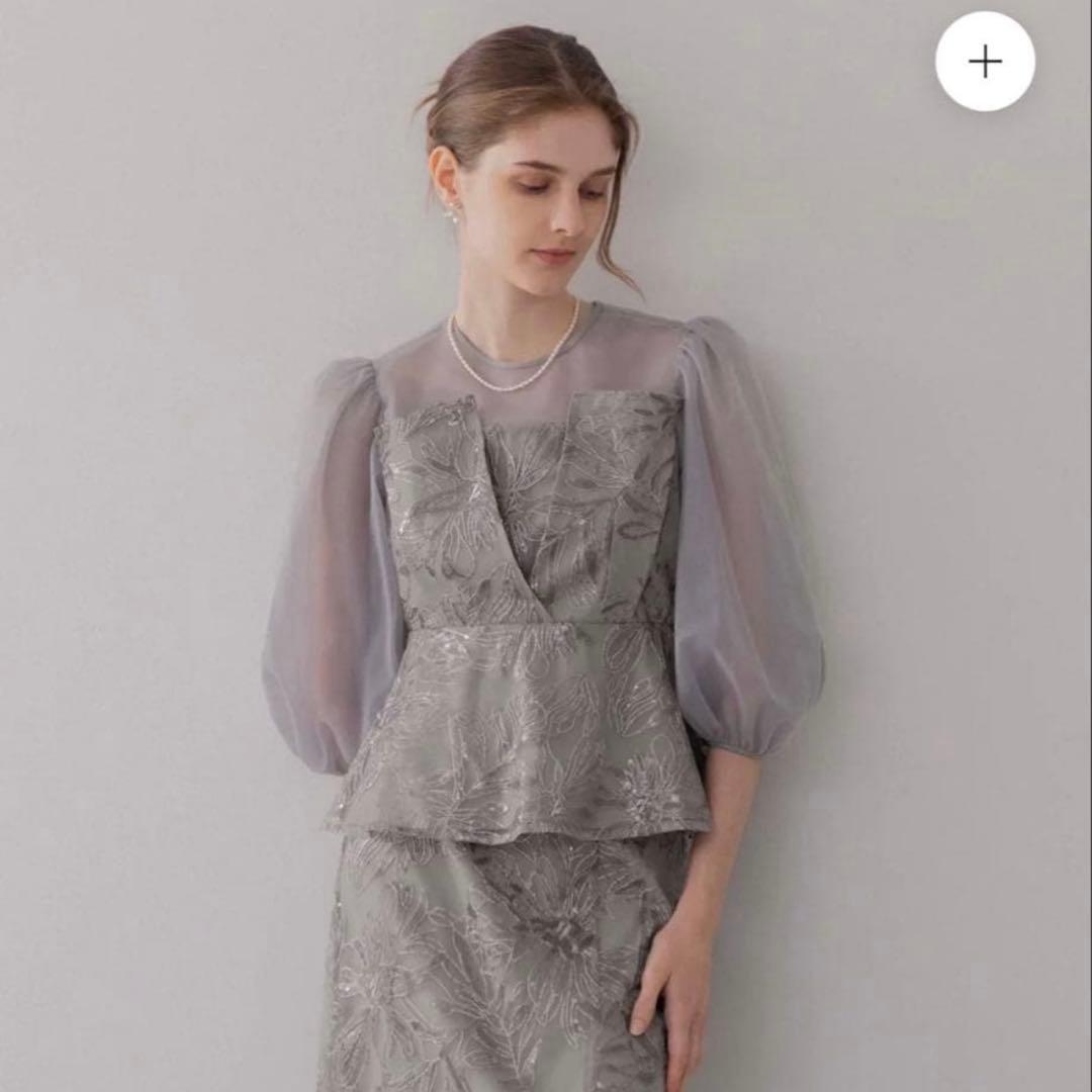 Lejaペプラムパーティードレス Mサイズ