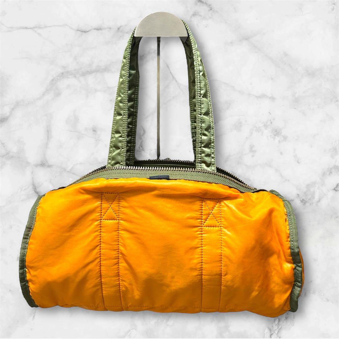 【極美品】 PORTER TANKER ミニボストンバッグ　セージグリーン L