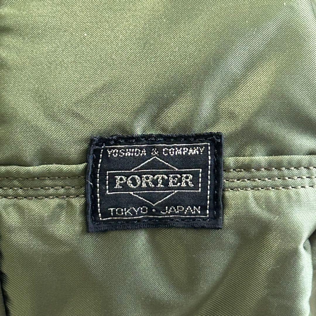 【極美品】 PORTER TANKER ミニボストンバッグ　セージグリーン L