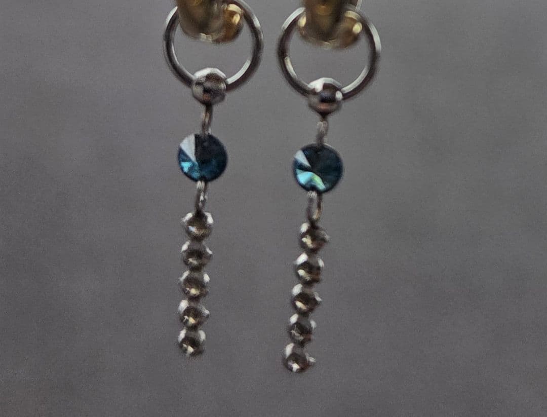 GSTV　PT900/PT850ブルーダイヤモンド　チャーム