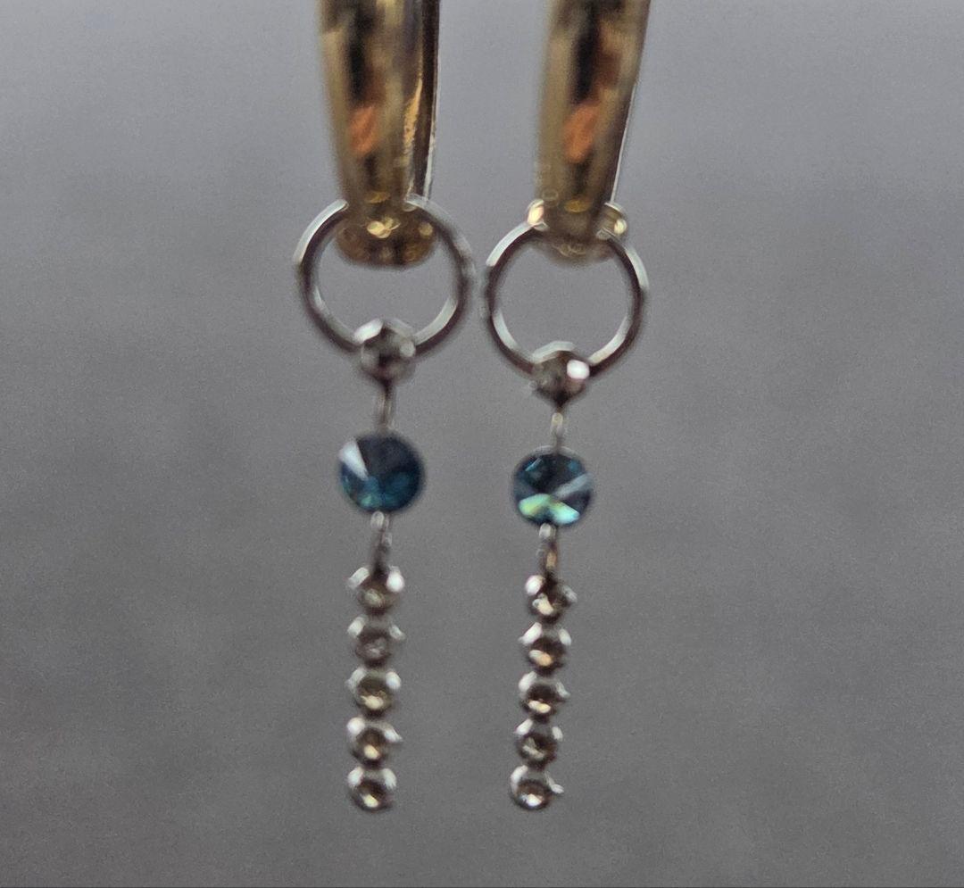 GSTV　PT900/PT850ブルーダイヤモンド　チャーム