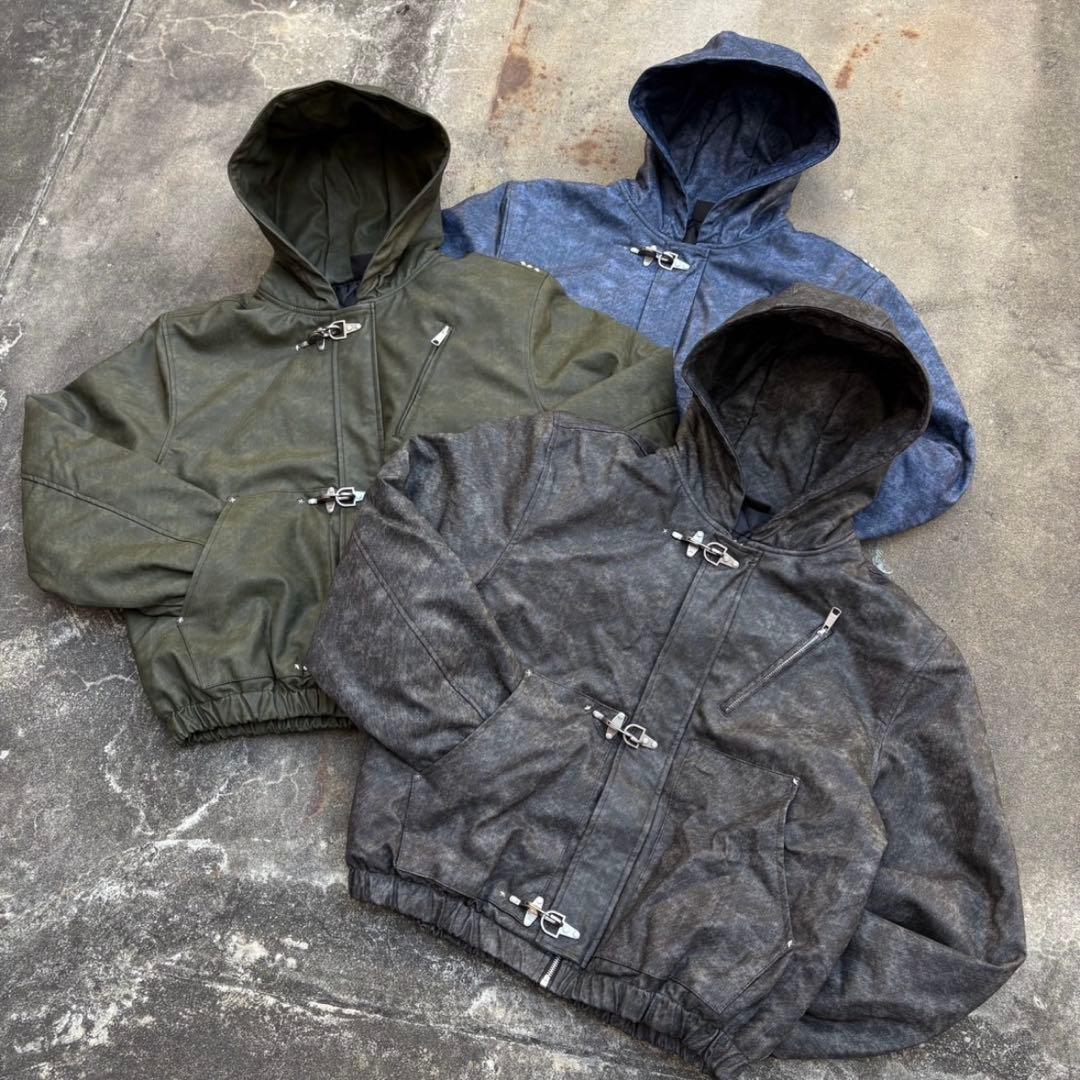 ジャケット・アウター BELVET Star-Studded Fireman Jacket