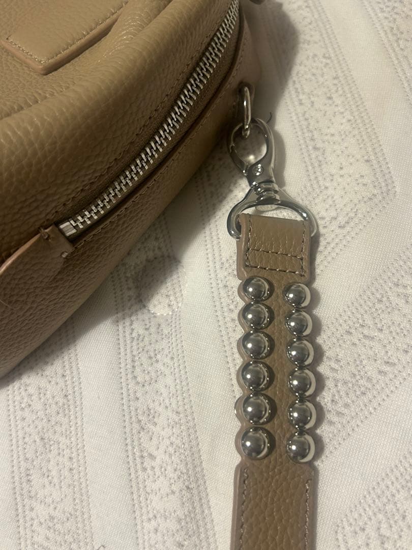 earpapillonner 《本革/ショルダー付き》スタッズボストンバッグ