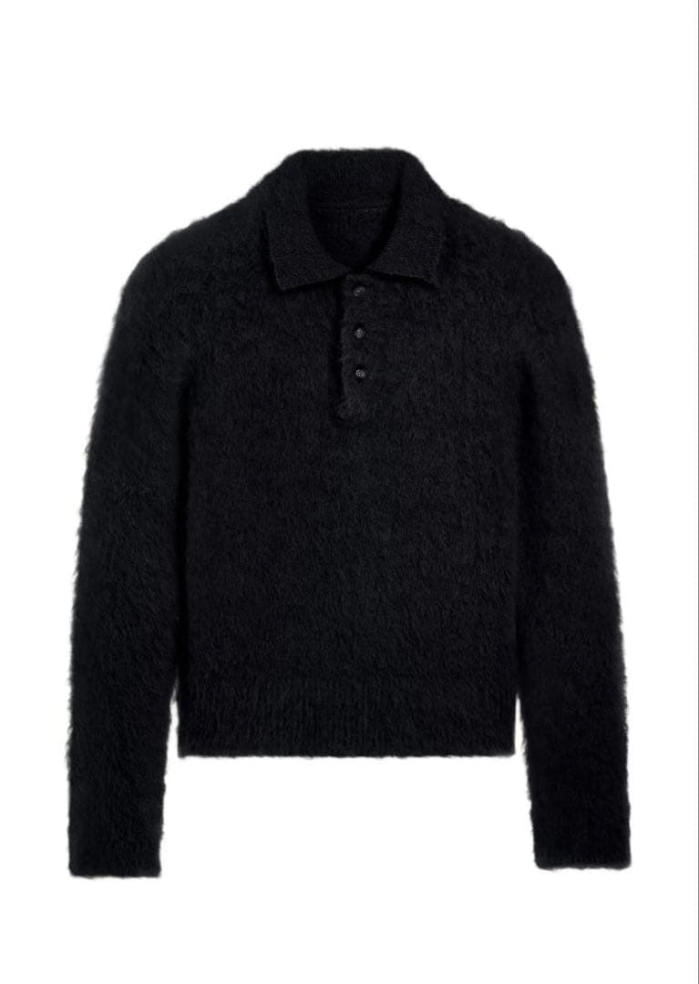 ami paris モヘアニットポロ