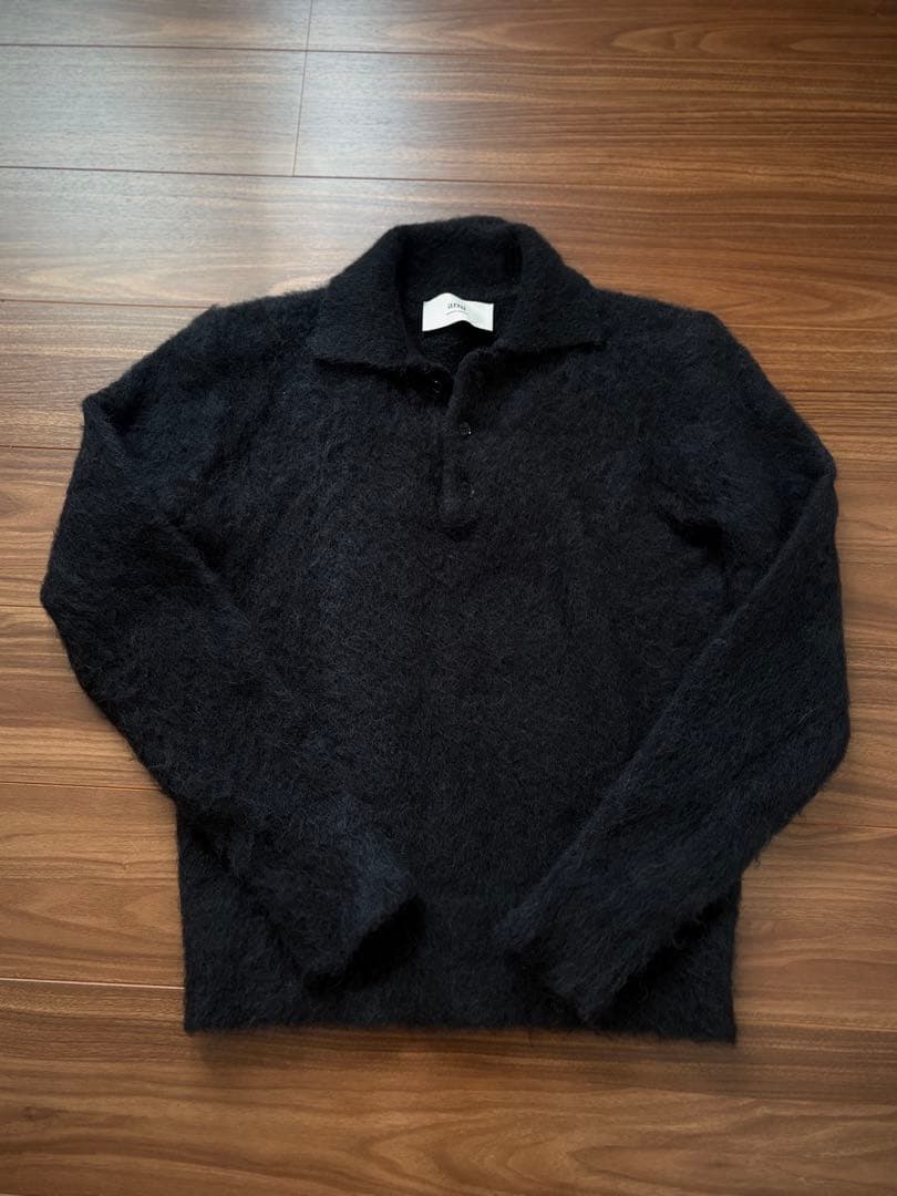 ami paris モヘアニットポロ