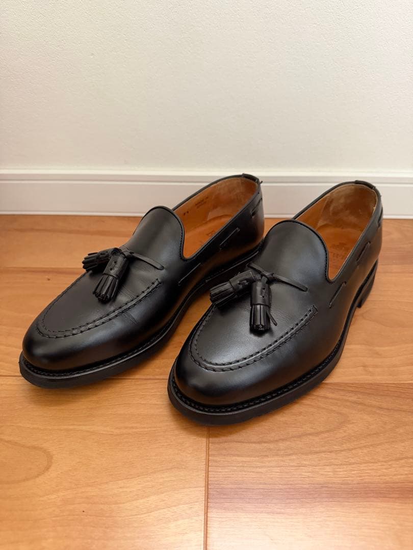 Berwick タッセルローファー ブラック　8491