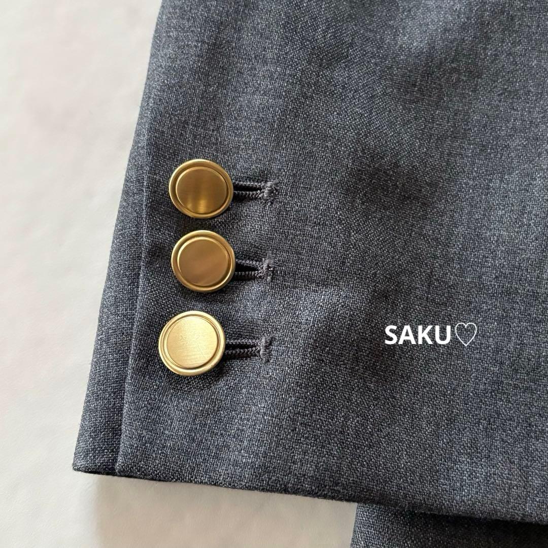 美品❣️定価31900円 IENA ウールダブルブレストジャケット 38 グレー