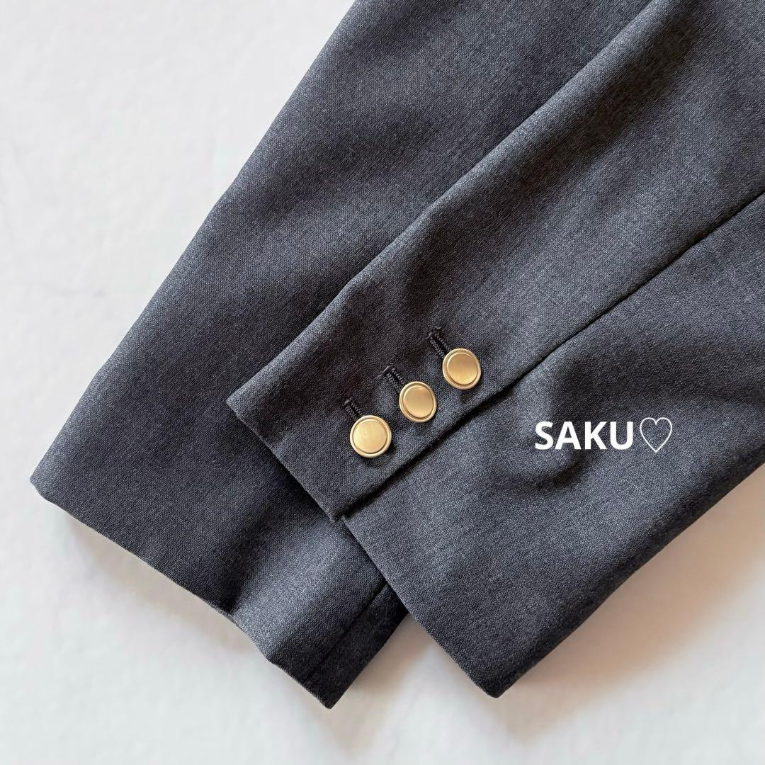 美品❣️定価31900円 IENA ウールダブルブレストジャケット 38 グレー