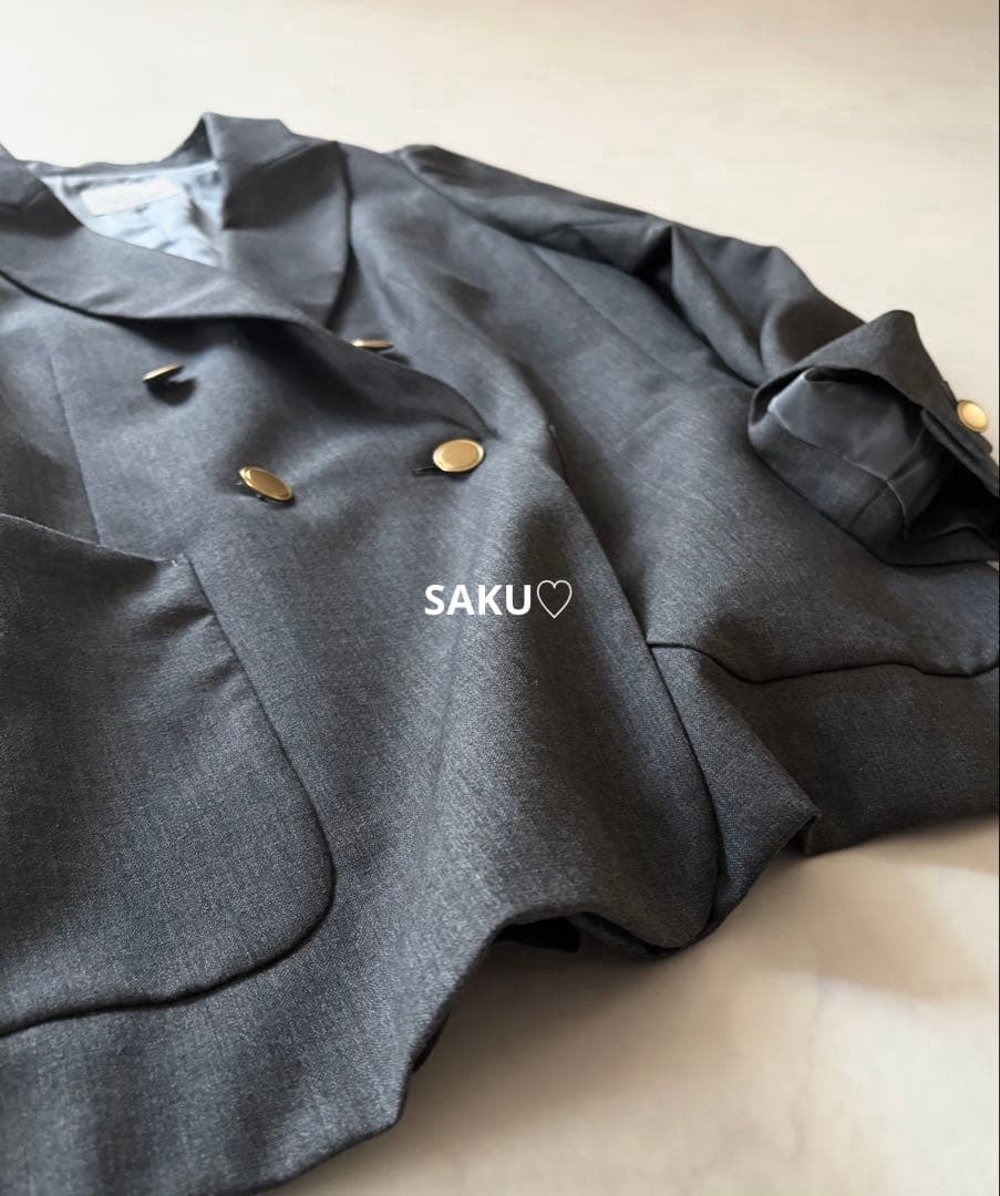 美品❣️定価31900円 IENA ウールダブルブレストジャケット 38 グレー