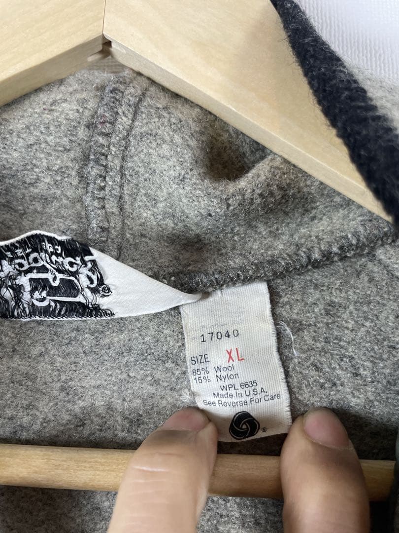 希少 70s USA製 woolrich ウールリッチ vintageコートXL