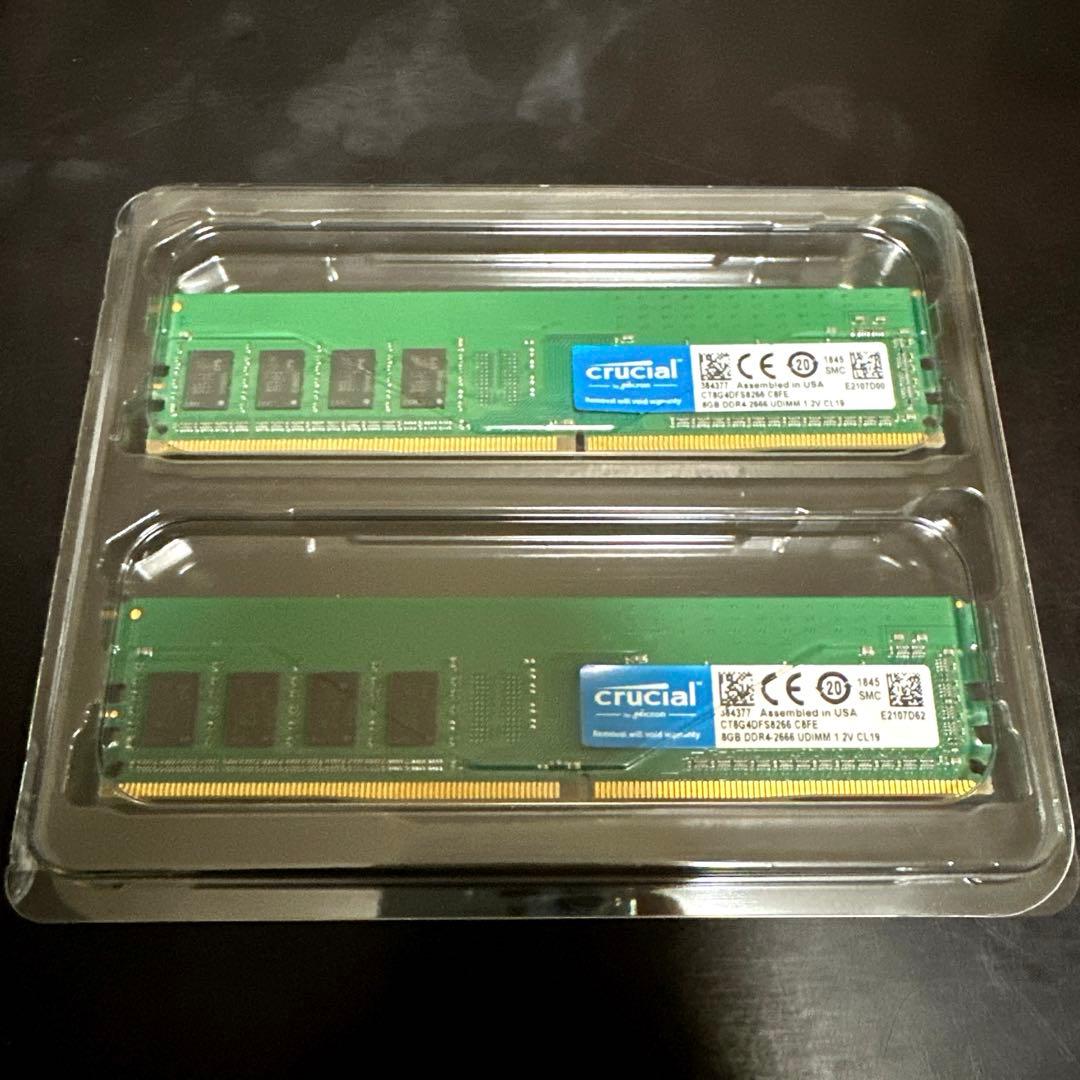 DDR4-2666 8GB×2 crucial