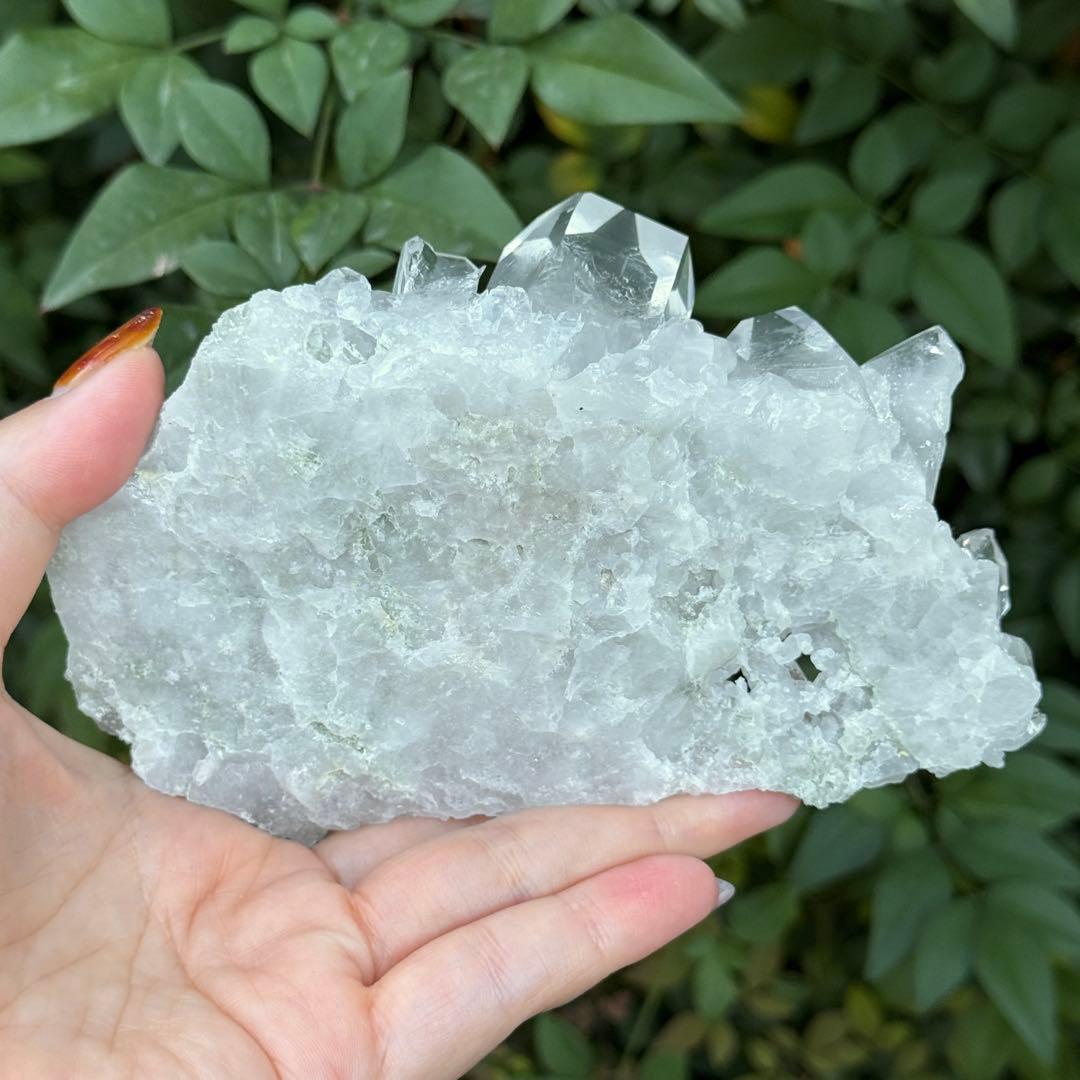 みち マニカラン 水晶 クラスター 原石 S104